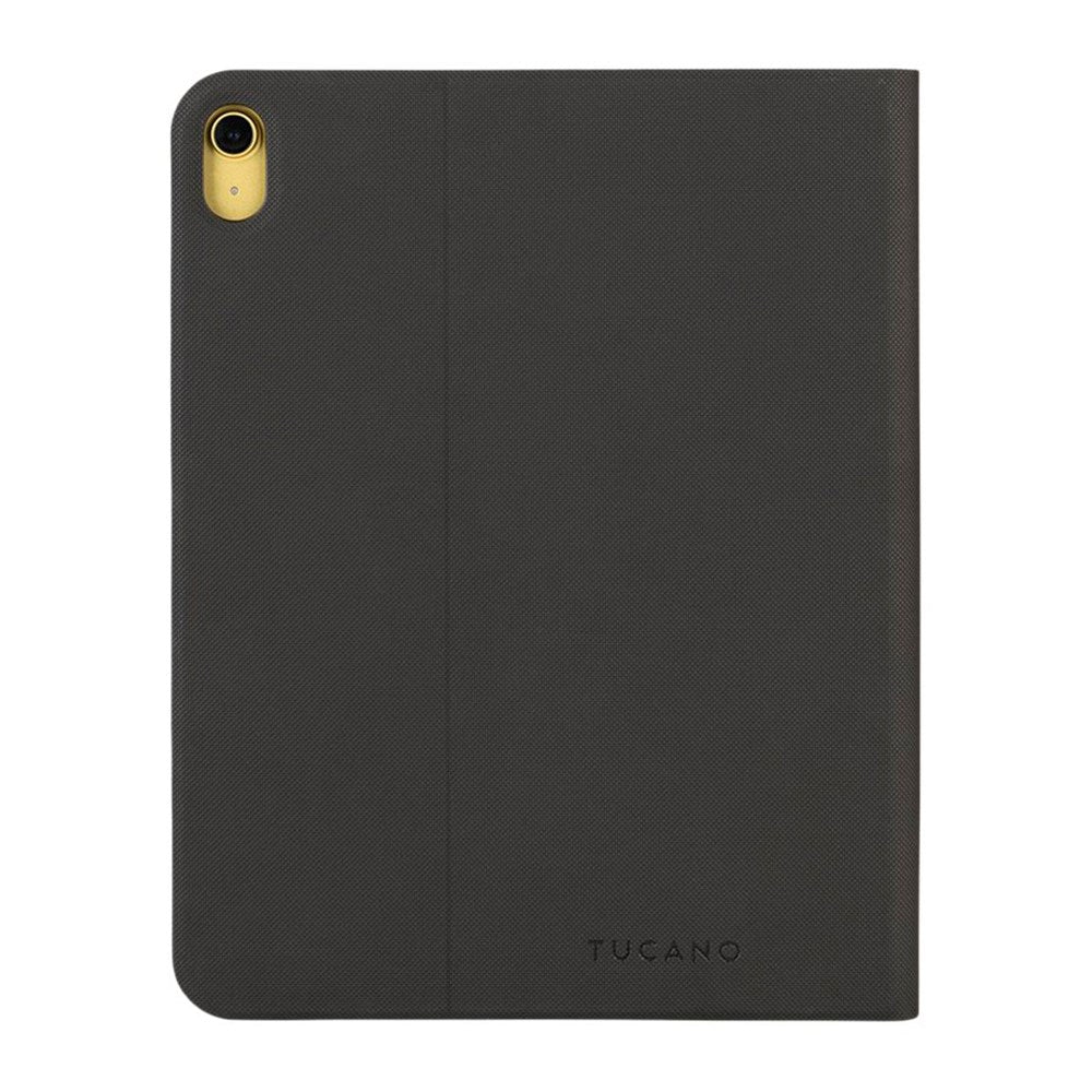 iPad 10.9" (2022) Tucano Up Plus Folio Skinn Flip Deksel m. Apple Pennholder - Svart