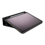 iPad 10.9" (2022) Tucano Up Plus Folio Skinn Flip Deksel m. Apple Pennholder - Svart