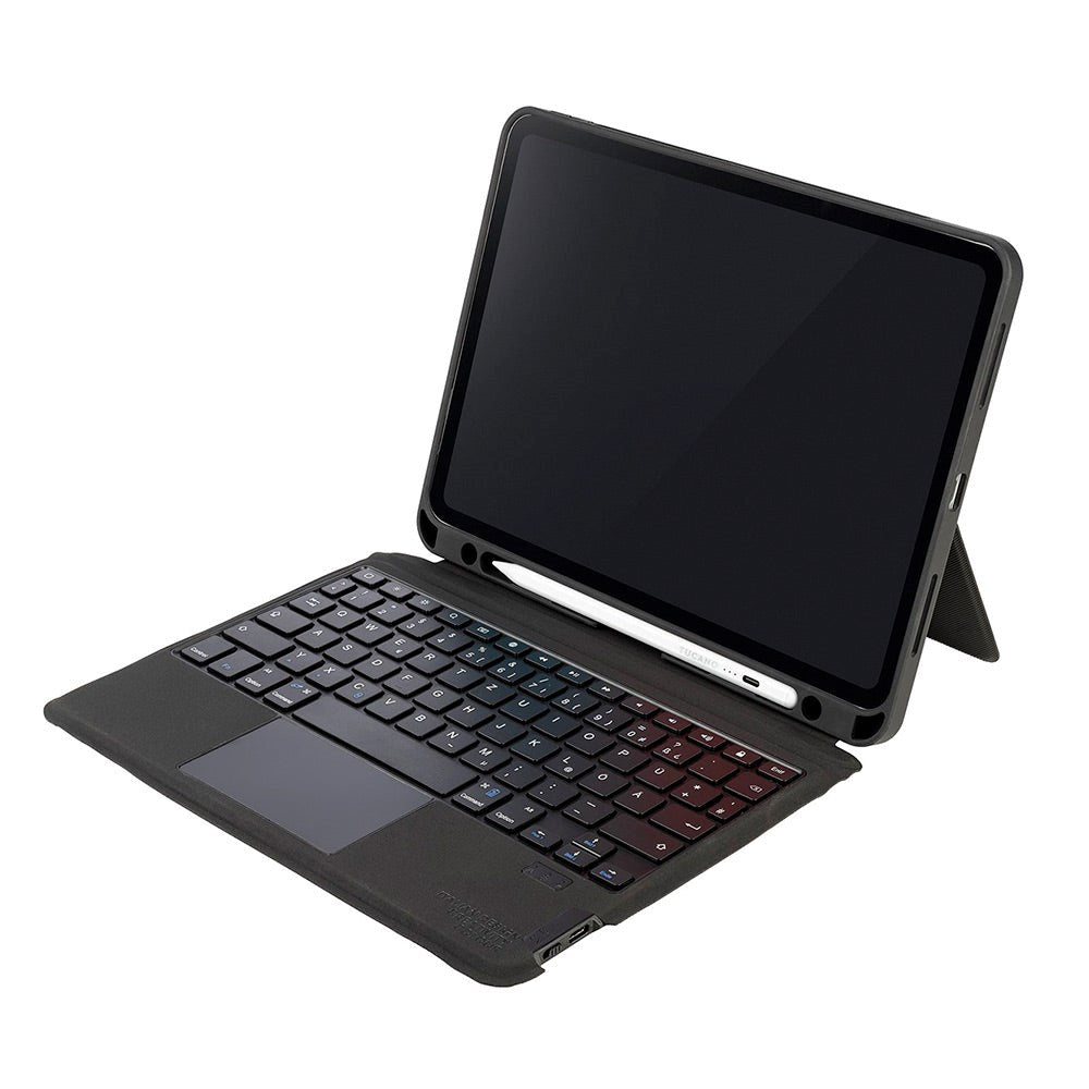 iPad 10.9" (2024/2022) Tucano Tasto Protective Deksel med tastatur og Styreflate - Dansk Layout - svart