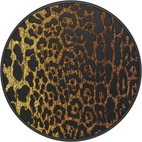 POPSOCKETS PopGrip Original Embossed Metal Leopard Avtagbart Grep med Stativfunksjon