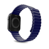 Puro ICON Link Apple Watch (42/44/SE/45/49MM) Silikon Rem i Str. M/L - Blå