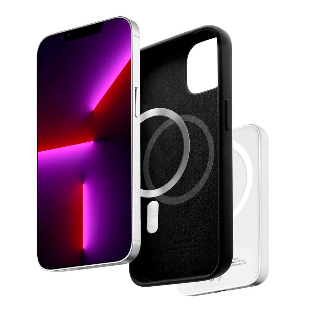 iPhone 13 Mini PURO ICON MAG Silikon Deksel - MagSafe Kompatibel - Svart