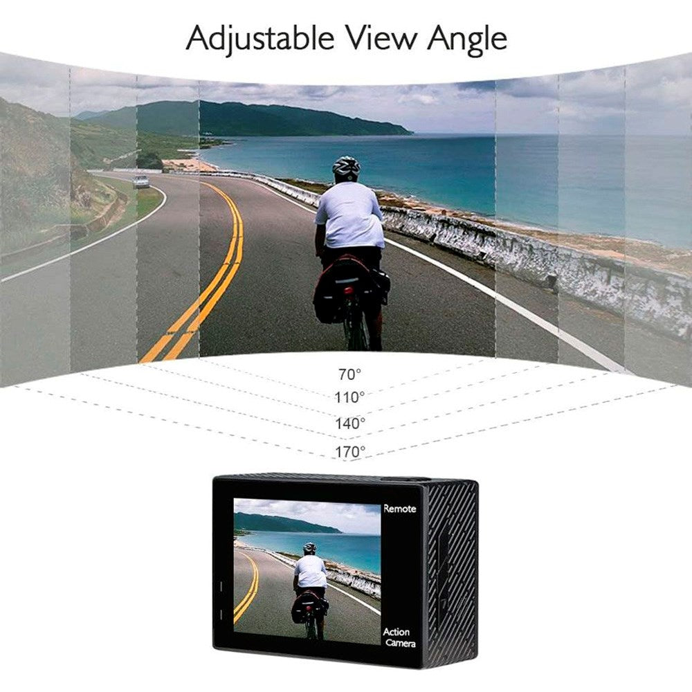 AKASO Brave 4 Action Kamera - Ultra HD 4K - Svart