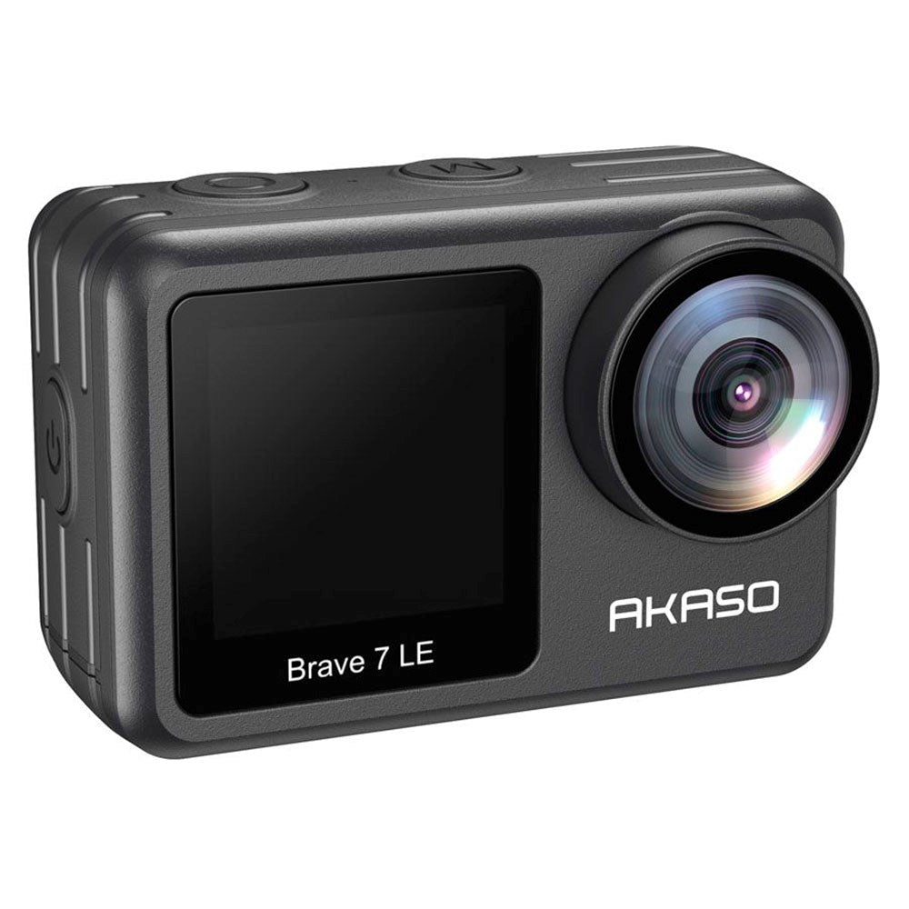 AKASO Brave 7 LE Action Kamera 4K/30fps & 20MP med Sobbel Skjerm - Svart