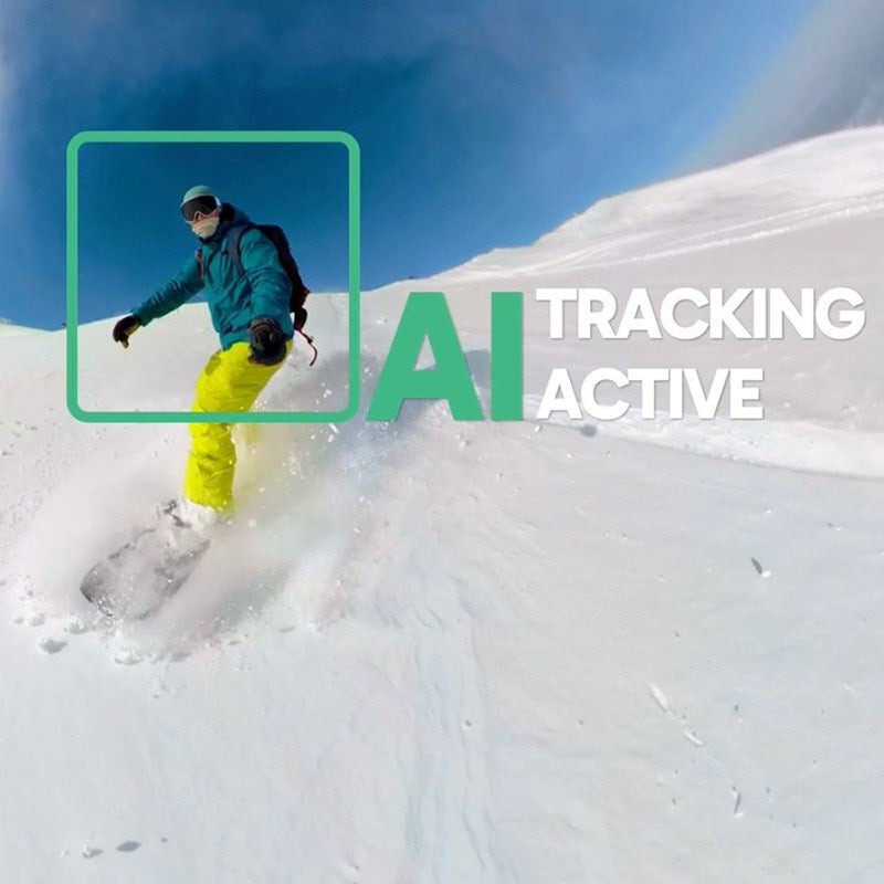 AKASO Bundle med 360-Graders Actionkamera 5,7K & Tilbehør – Svart