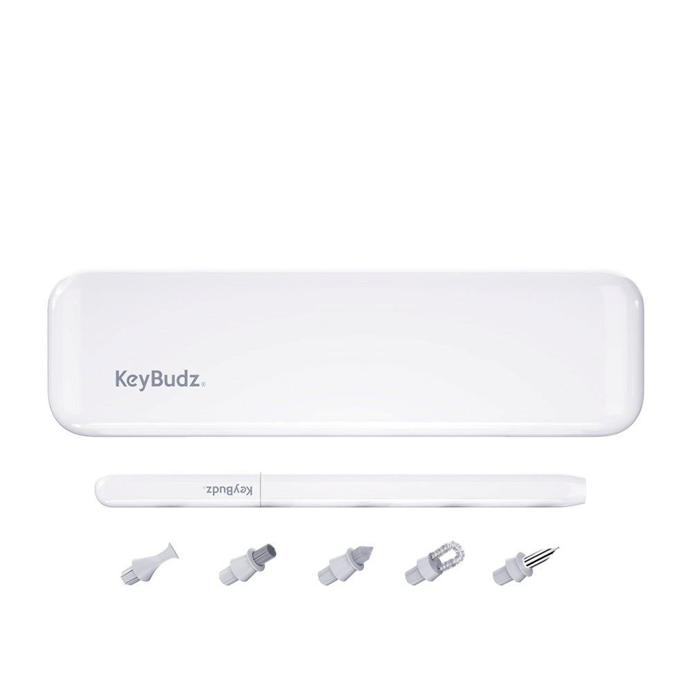 KeyBudz AirCare 2.0 Premium Rengøringssett til AirPods & iPhone - Hvid