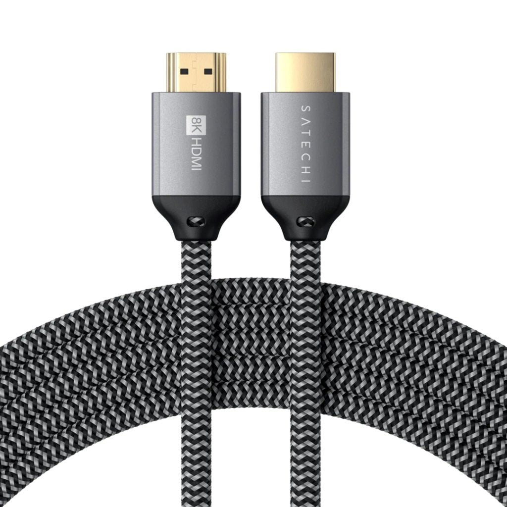 Satechi 8K Ultra High Speed HDMI til HDMI 2m - Grå / Svart