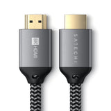 Satechi 8K Ultra High Speed HDMI til HDMI 2m - Grå / Svart