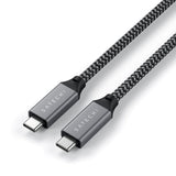 Satechi USB4 PD 100W USB-C til USB-C Kabel 25cm - Sort