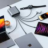 Satechi 200W USB-C GaN PD Reiselader 6 x USB-C - Space Grey