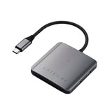 Satechi USB-C Multiportadapter med 4 x USB-C - Grå