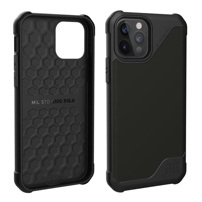 iPhone 12 Pro Max UAG METROPOLIS LT Series deksel i KunstSkinn - Black - Svart