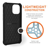 iPhone 12 Pro Max UAG METROPOLIS LT Series Ekte Skinndeksel - Black - Svart