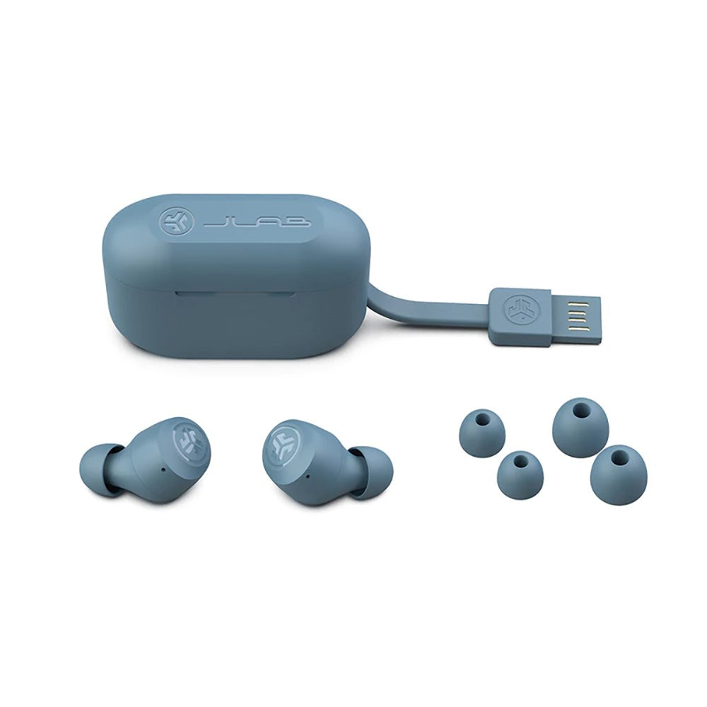 JLab Go Air Pop True Wireless Earbuds Bluetooth - Grå