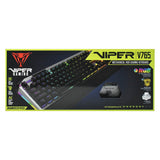 Viper V765 Mekanisk Spilltastatur med RGB-belysning - Nordisk Tastatur Layout - Svart / Grå