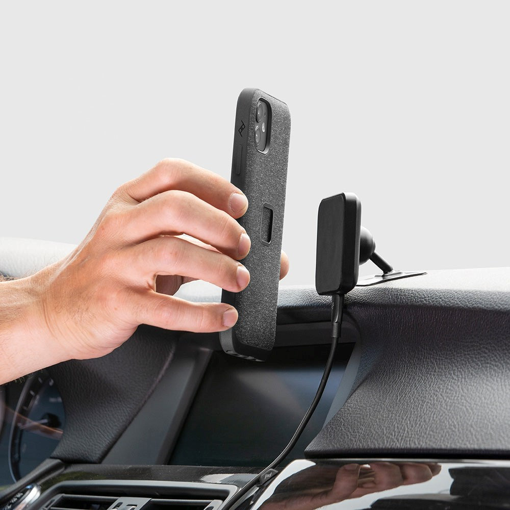 Peak Design Car Mount Mobilholder m. 15W Trådløs Lading - MagSafe Kompatibel - Svart