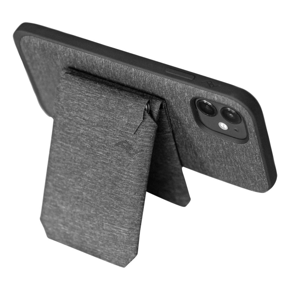 Peak Design Magnetisk Stoff Kortholder med Ståfunksjon - MagSafe Kompatibel - Charcoal