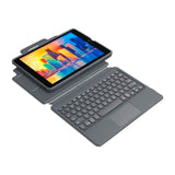 iPad 10.2" (2020 / 2019) Zagg Pro Keys Trackpad Keyboard (Nordisk Tastatur m. Deksel) - Charcoal