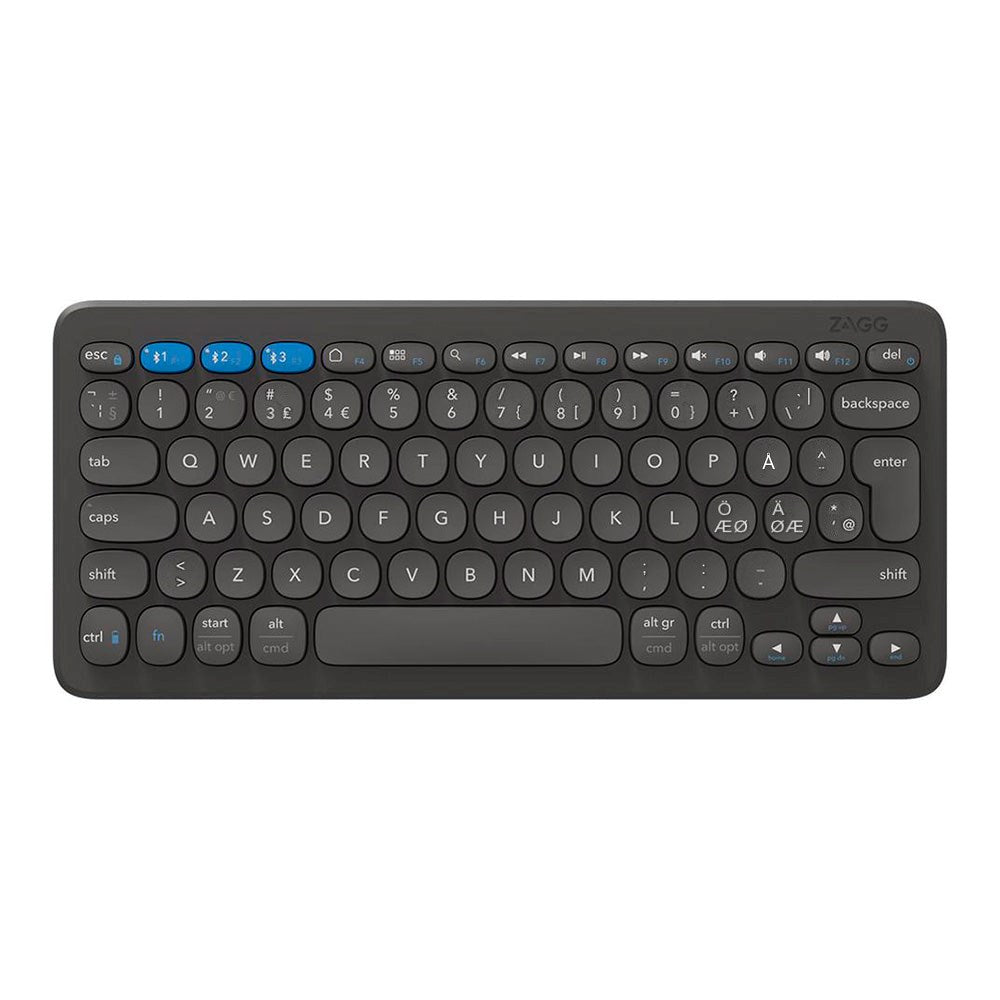 ZAGG Pro Keyboard 12 - Universal Trådløst Bluetooth Tastatur (Norsk) - Svart