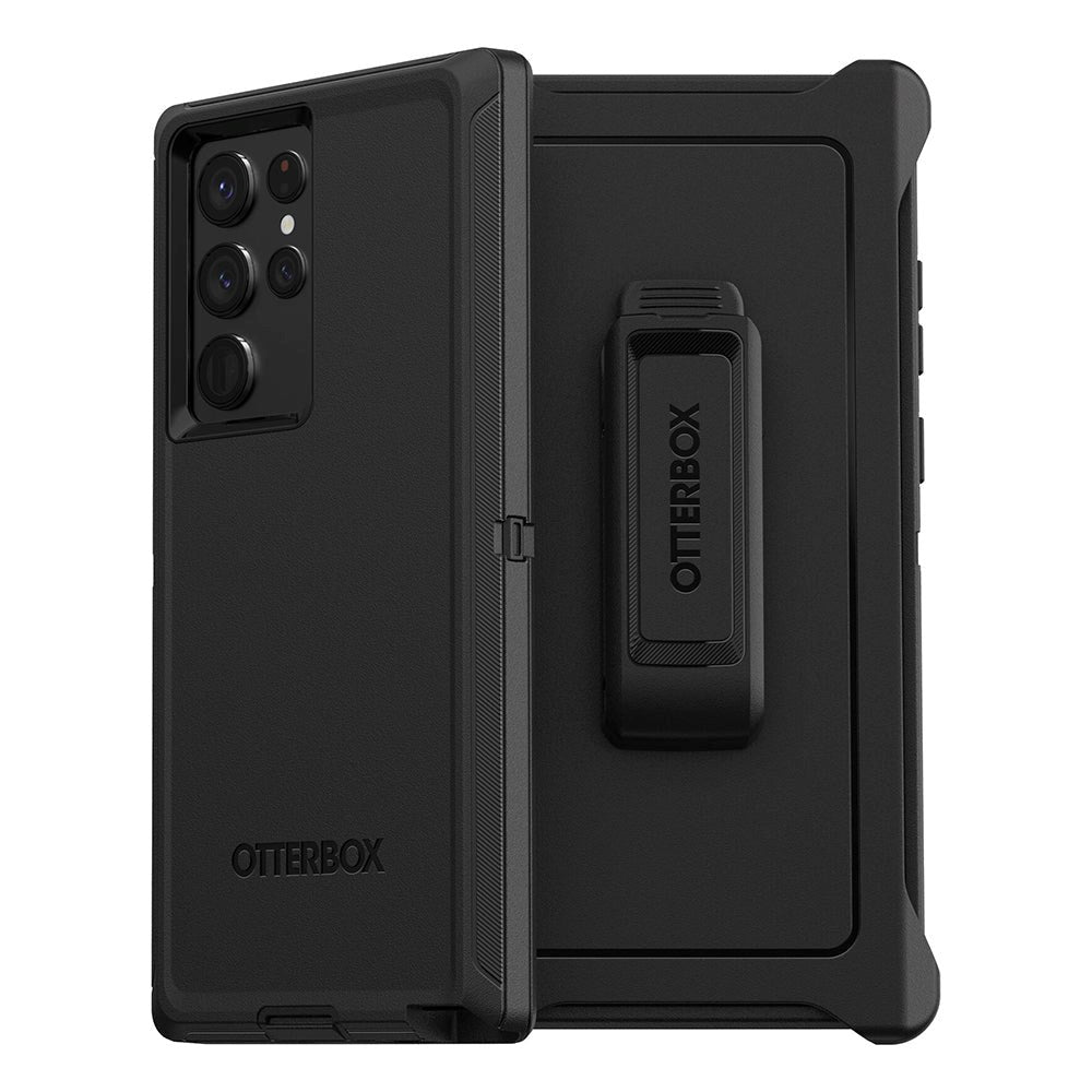 BULK - OTTERBOX Defender Series Samsung Galaxy S22 Ultra Deksel med Belteholder Svart