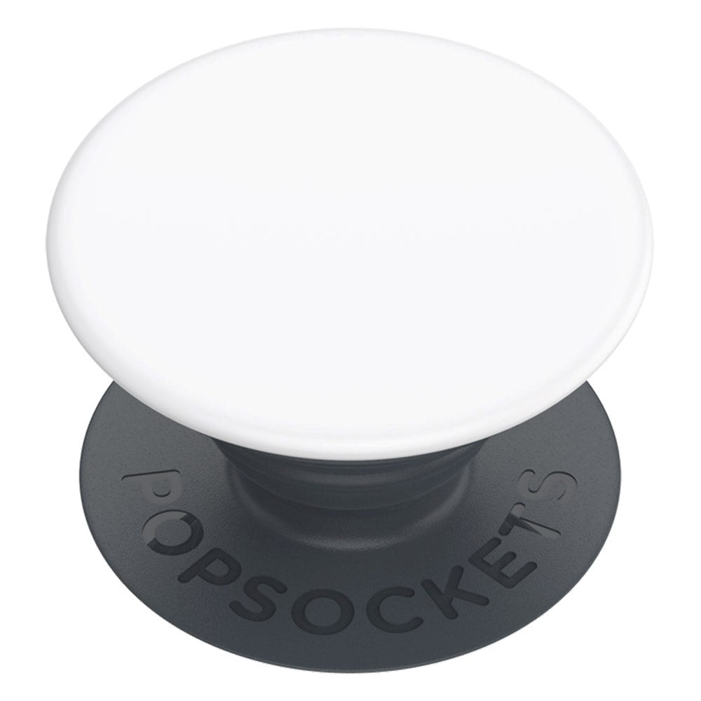 POPSOCKETS PopGrip Basic White m. Stativfunksjon