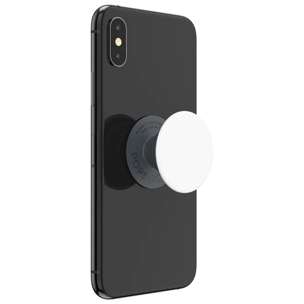 POPSOCKETS PopGrip Basic White m. Stativfunksjon