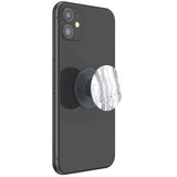 POPSOCKETS PopGrip Basic White Granite m. Stativfunksjon