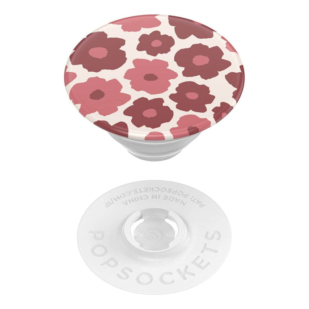 POPSOCKETS PopGrip Original Mauve Floral Avtagbart Grep med Stativfunksjon