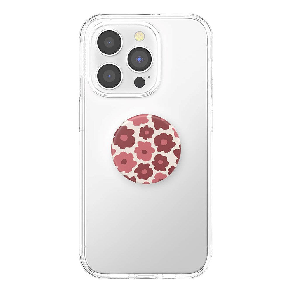 POPSOCKETS PopGrip Original Mauve Floral Avtagbart Grep med Stativfunksjon