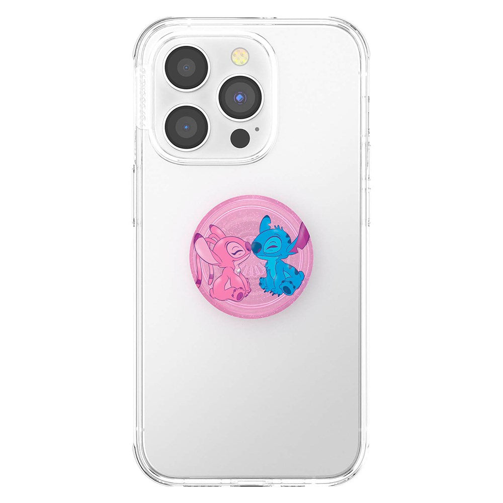 POPSOCKETS PopGrip Licensed Angel & Stitch Forever Avtakbart Grep m. Stativfunksjon