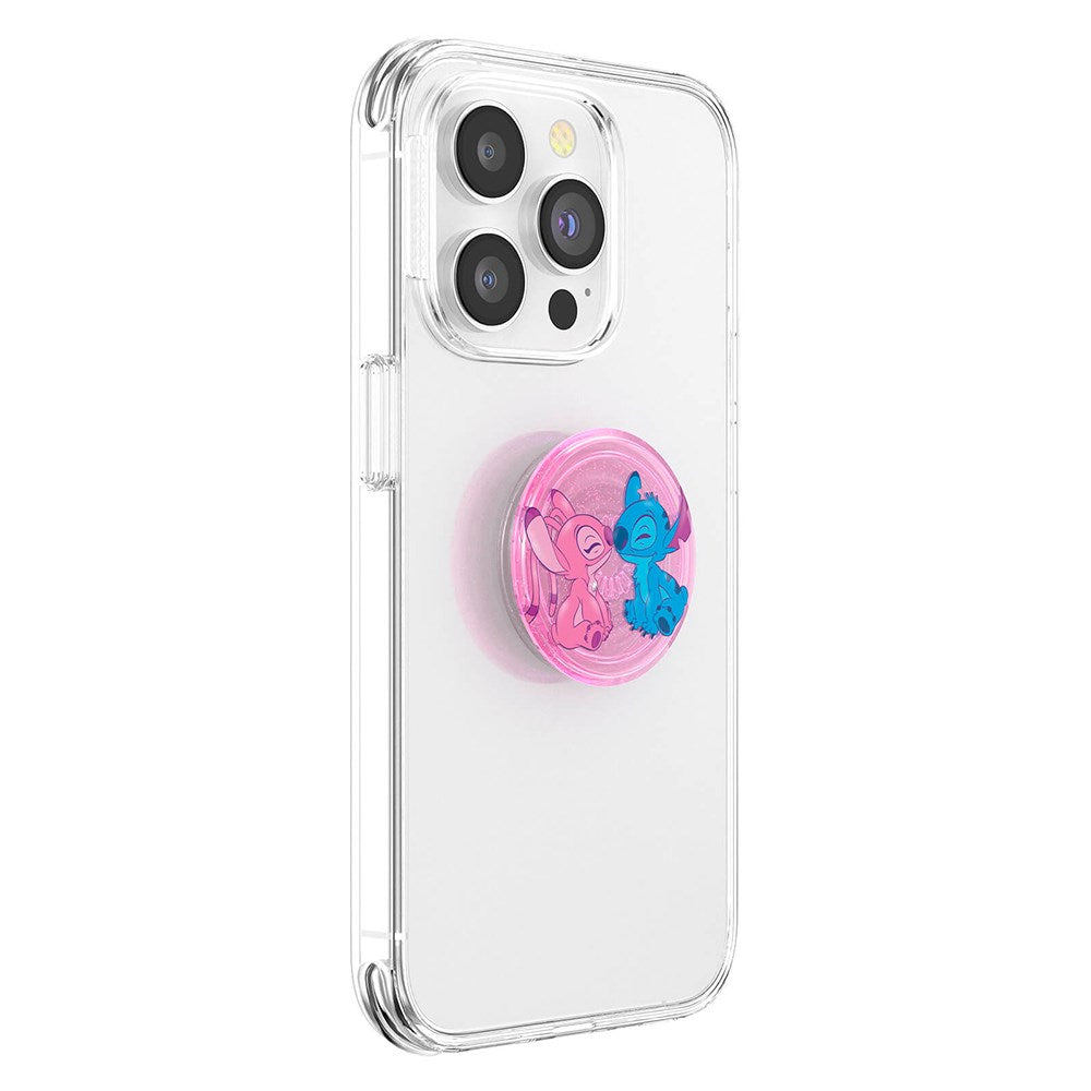 POPSOCKETS PopGrip Licensed Angel & Stitch Forever Avtakbart Grep m. Stativfunksjon