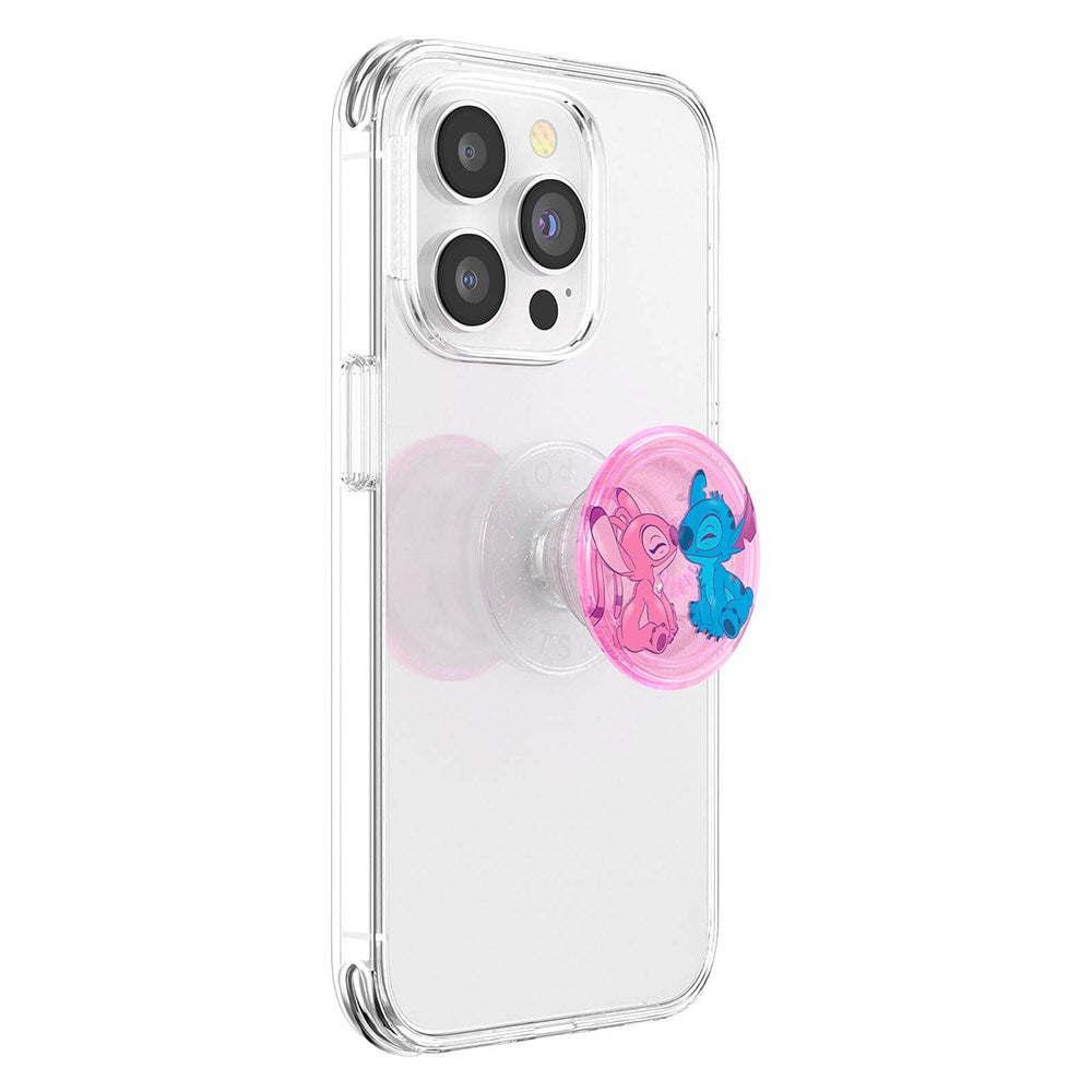 POPSOCKETS PopGrip Licensed Angel & Stitch Forever Avtakbart Grep m. Stativfunksjon