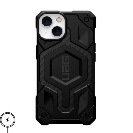 iPhone 14 / 13 UAG MONARCH Pro Series Deksel - Karbonfiber - MagSafe kompatibel - Svart