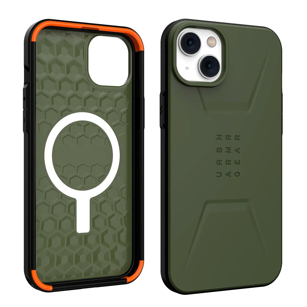 iPhone 14 Plus UAG CIVILIAN Series Deksel - MagSafe-kompatibel - Olive