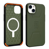 iPhone 14 Plus UAG CIVILIAN Series Deksel - MagSafe-kompatibel - Olive