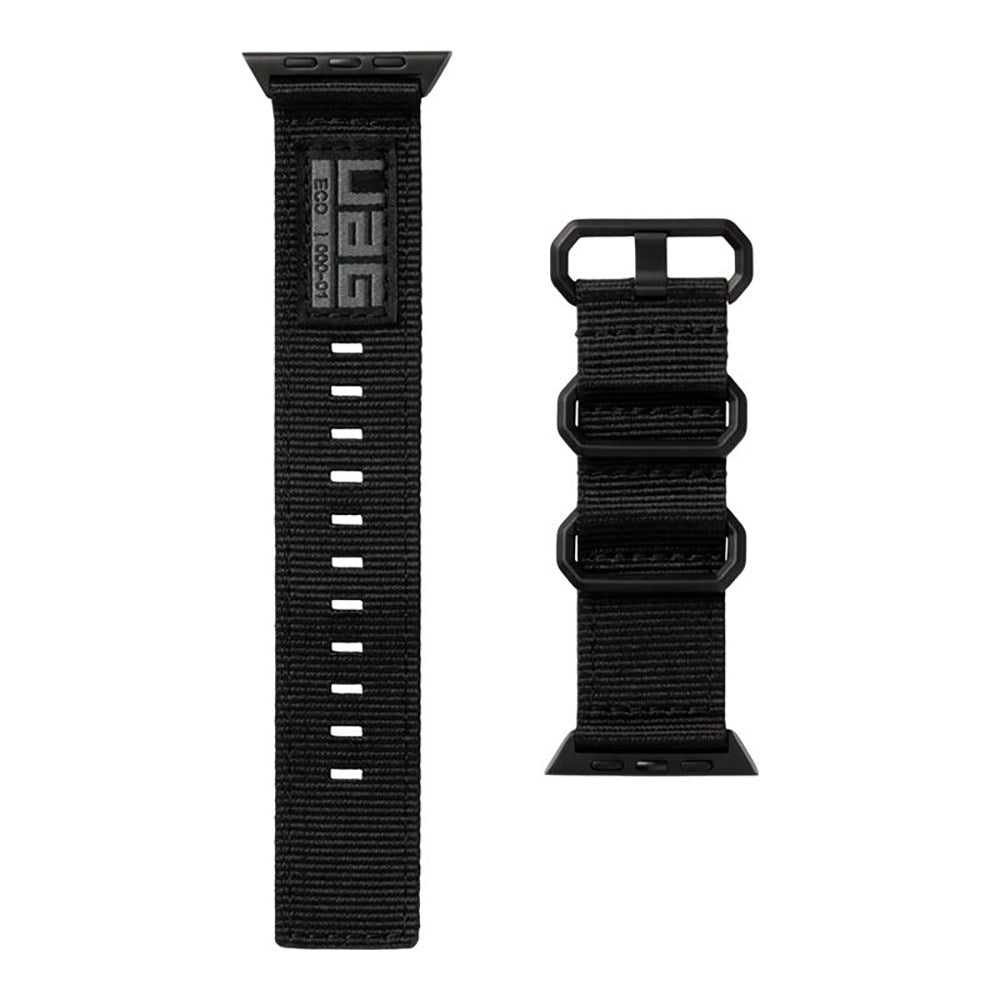 Apple Watch (42/44/SE/45/46/49mm) UAG Nato Rem - Svart