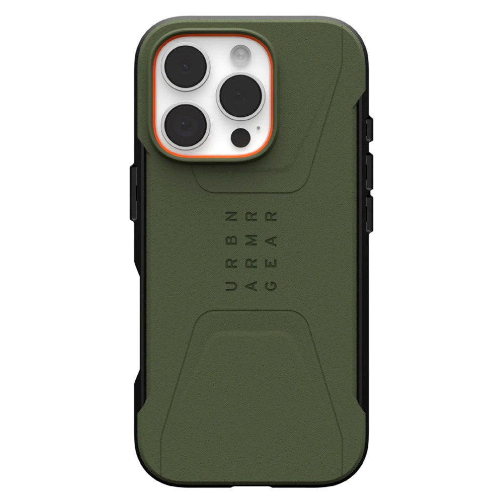 iPhone 16 Pro UAG CIVILIAN Series Deksel - MagSafe Kompatibel - Olive Drab