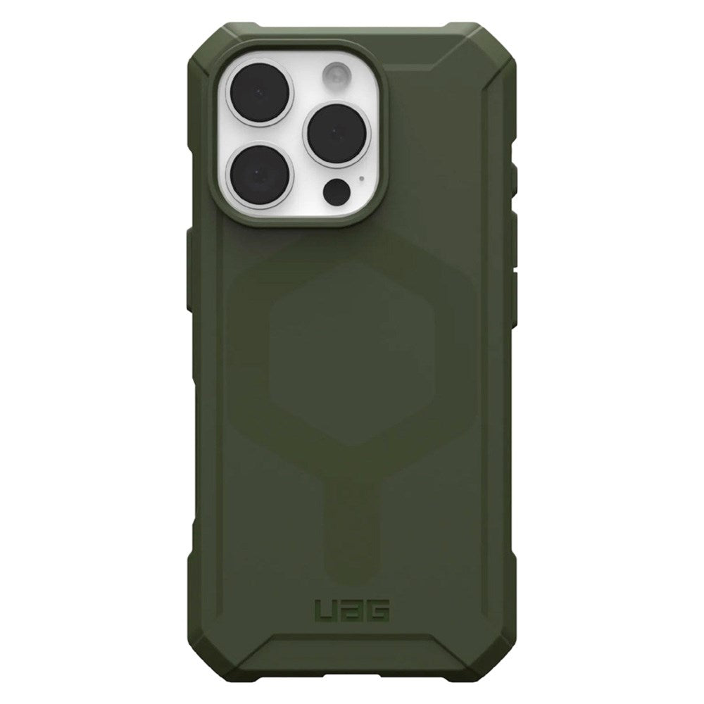 iPhone 16 Pro UAG ESSENTIAL ARMOR Series Deksel - MagSafe Kompatibel - Olive Drab