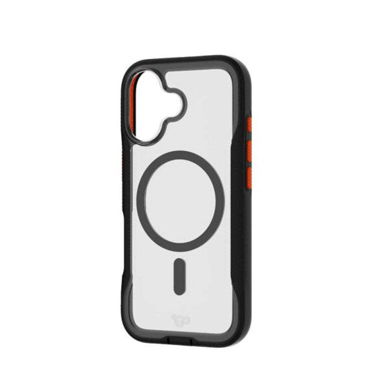 iPhone 17 Tech21 EVO Pro Deksel med Stropp - MagSafe Kompatibel - Gjennomsiktig / Svart