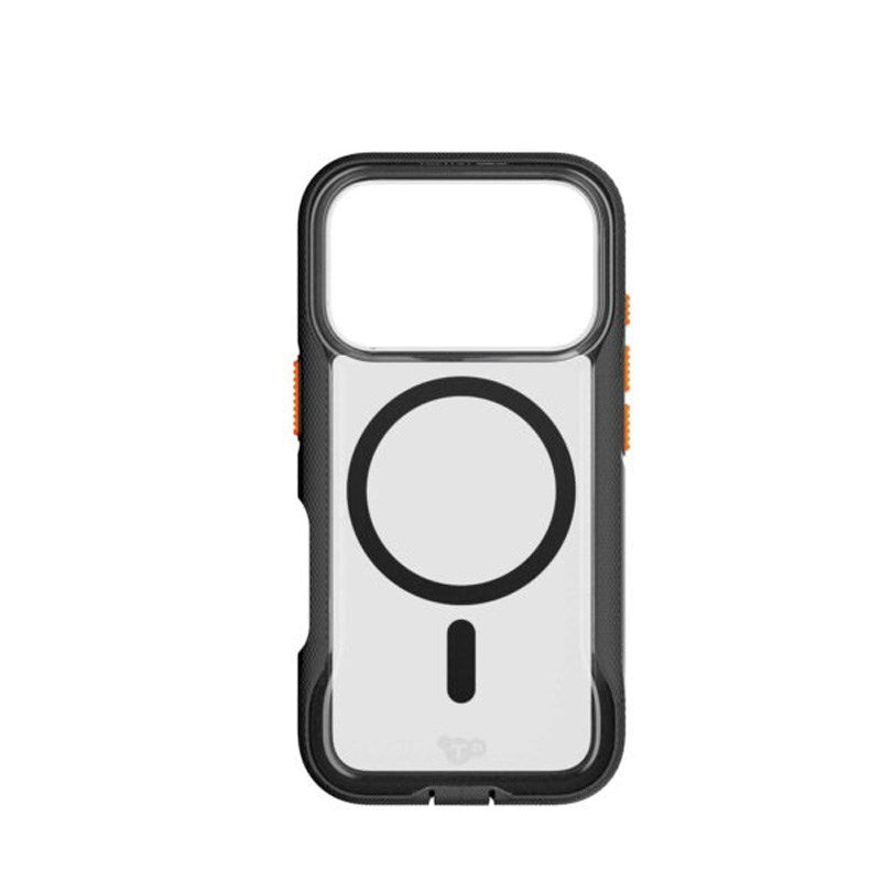 iPhone 17 Pro Tech21 EVO Pro Deksel med Stropp - MagSafe Kompatibel - Gjennomsiktig / Svart