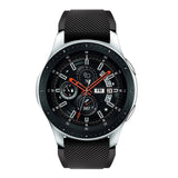 Samsung Galaxy Watch 46 mm Twill Texture Silicone Watchband - Svart