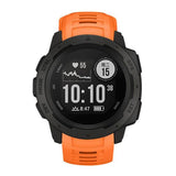 Garmin Instinct 22mm Silikon Reim med Stifter - Oransje