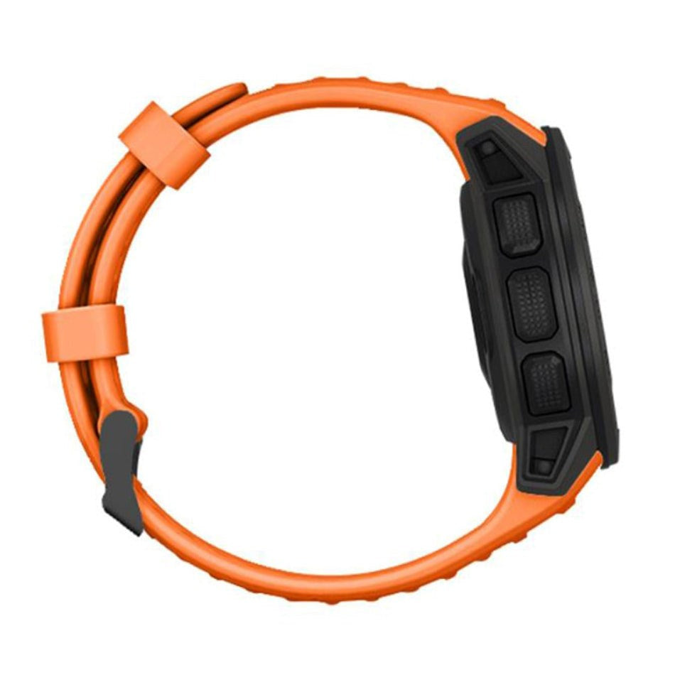 Garmin Instinct 22mm Silikon Reim med Stifter - Oransje