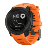 Garmin Instinct 22mm Silikon Reim med Stifter - Oransje