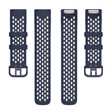 Fitbit Charge 6 / 5 Silikonrem med hull - Blå
