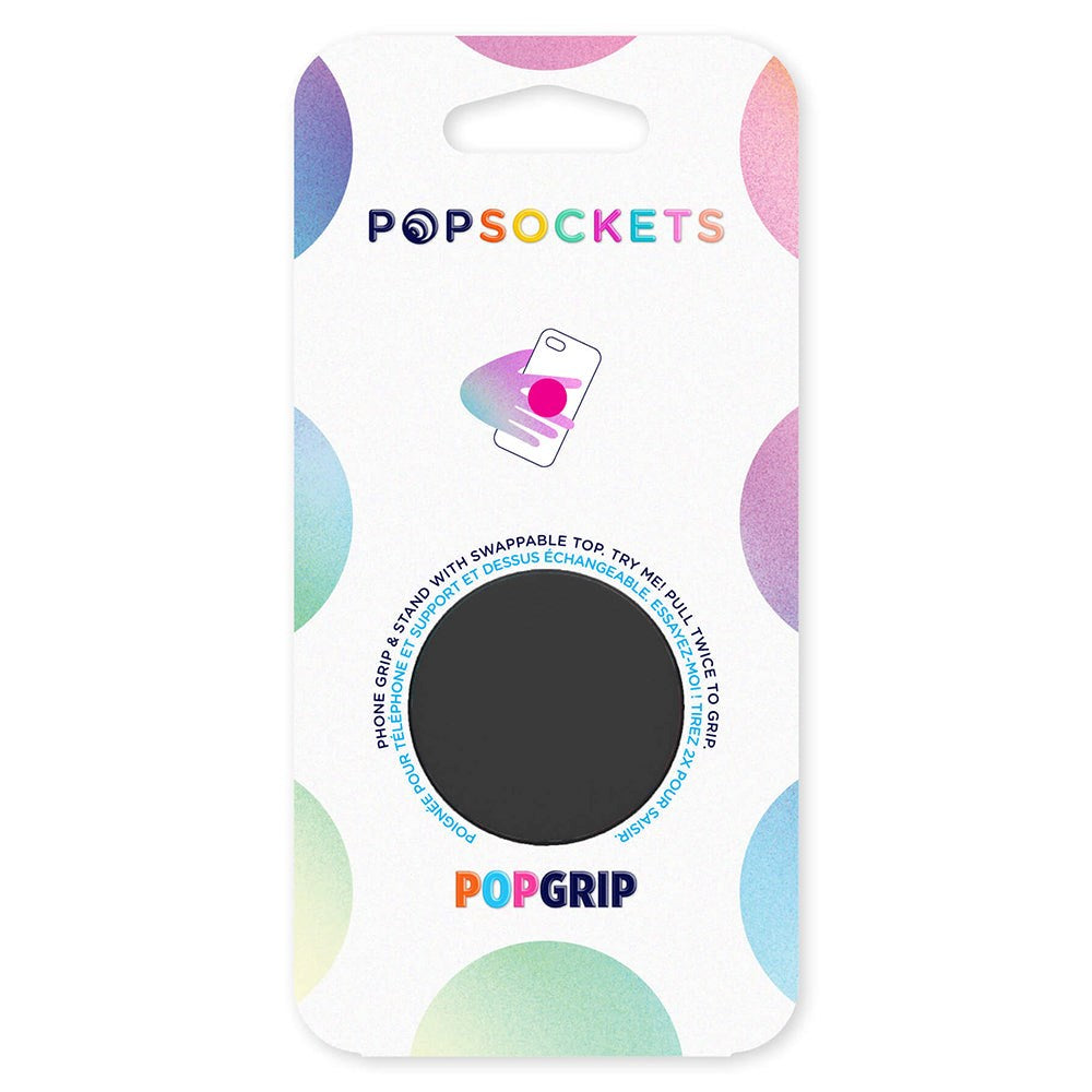 POPSOCKETS PopGrip Black Avtagbart Grep med Stativfunksjon