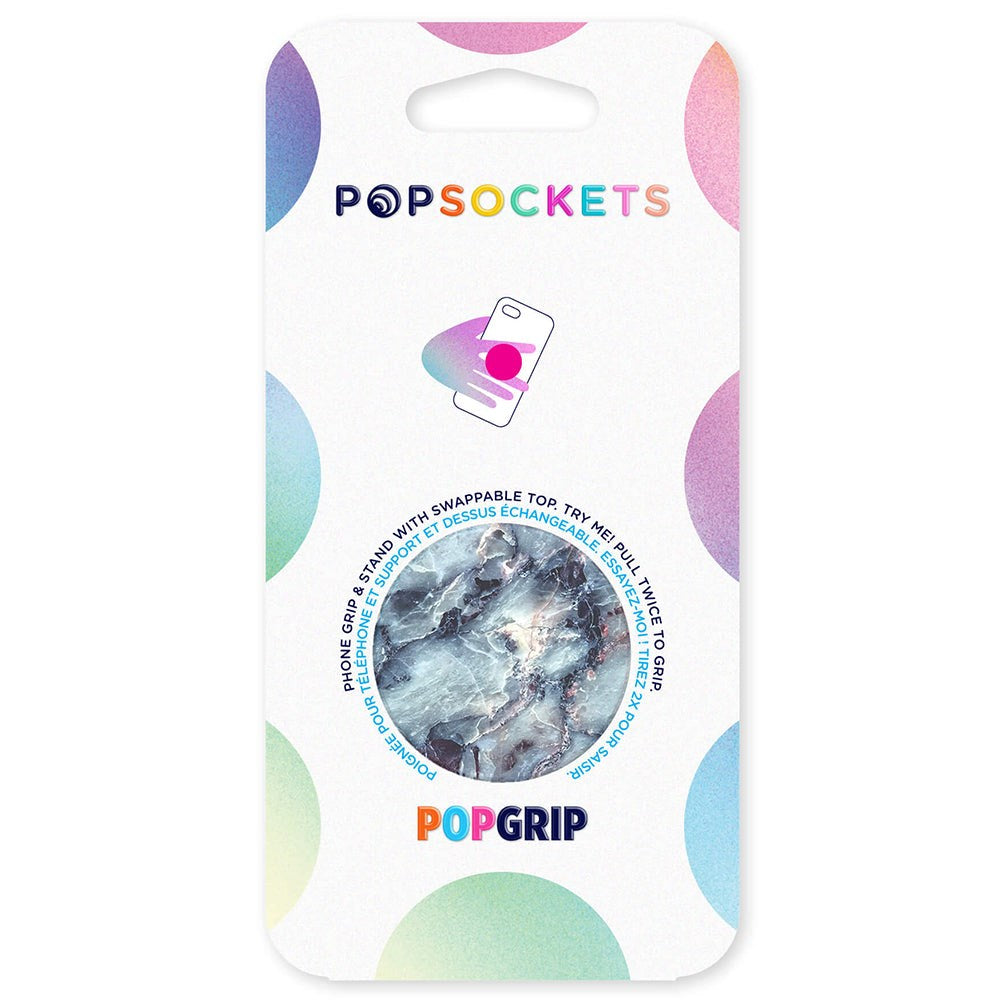 POPSOCKETS PopGrip Blue Marble Avtagbart Grep med Stativfunksjon