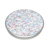 POPSOCKETS Premium PopGrip Hvit Glitter Avtagbart Grep med Holder Stativfunksjon