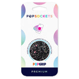 POPSOCKETS PopGrip Sparkle Black Avtagbart Grep med Stativfunksjon