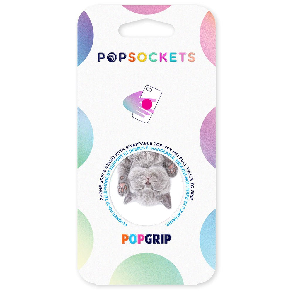 POPSOCKETS PopGrip Cat Nap Avtagbart Grep med Stativfunksjon